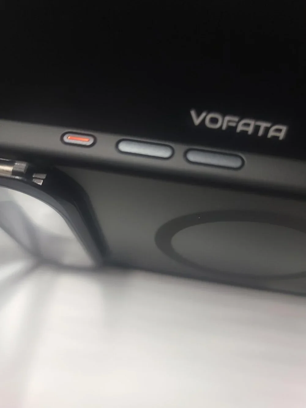 VOFATA iPhone Air Magnetic Case Black Built-In Camera Stand New Open Box